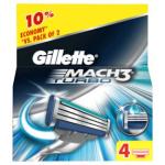GILLETTE MACH3 TURBO RICAMBI 4 PZ