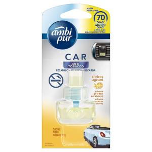 Ambipur Car Deodorante Per Auto - 70 Giorni - Anti Tabacco - Ricarica