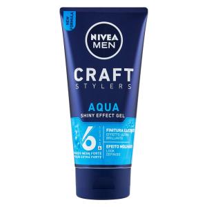 Nivea Men 6 Craft Stylers Capelli Aqua Shiny Effect Gel Finitura Lucente 150ml